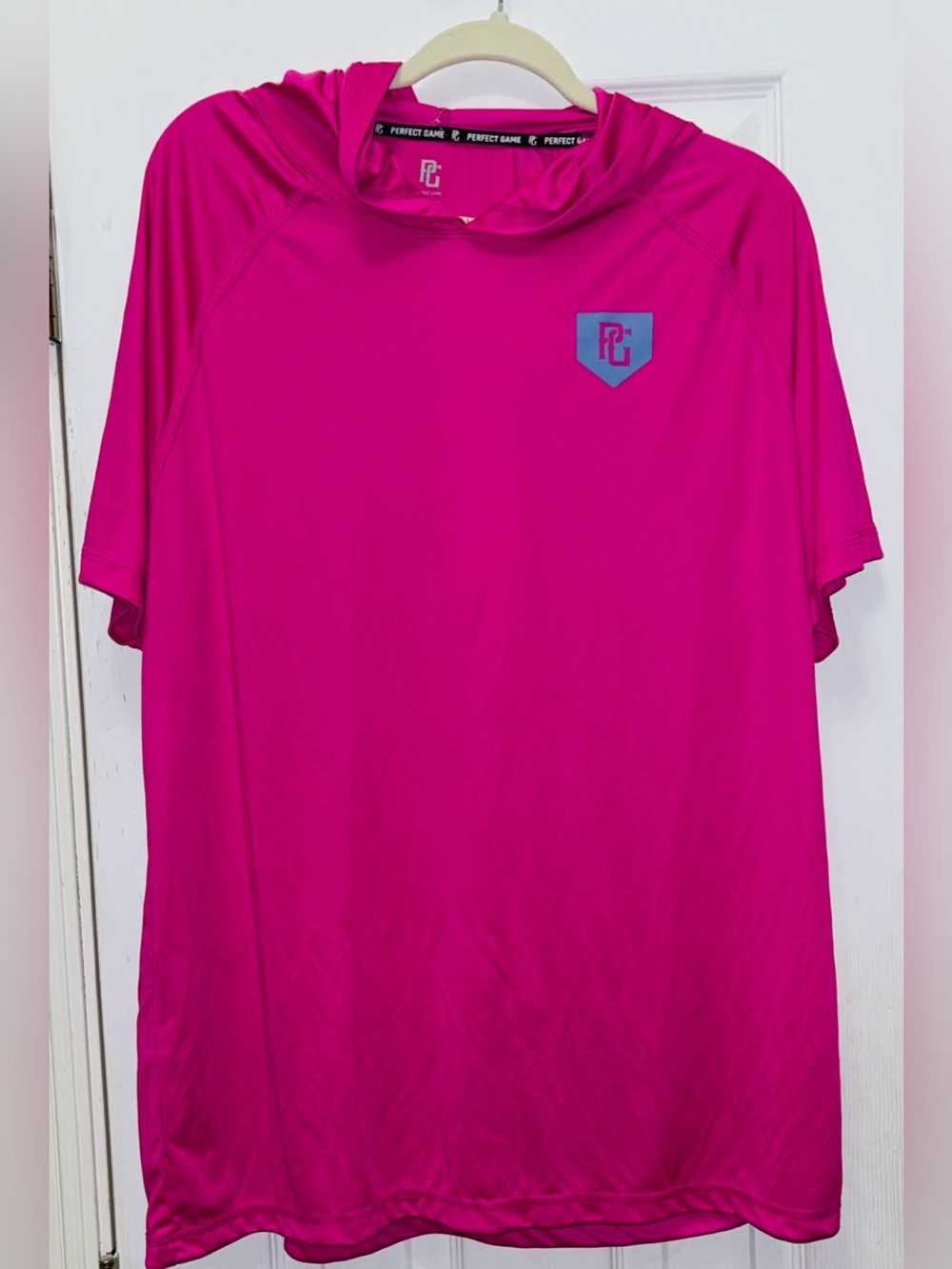 Perfect Game Magenta Hooded Performance Tee Pink